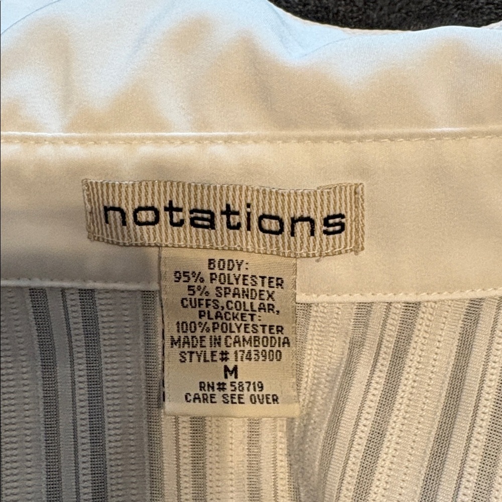 White collared Button Up size medium - image 5